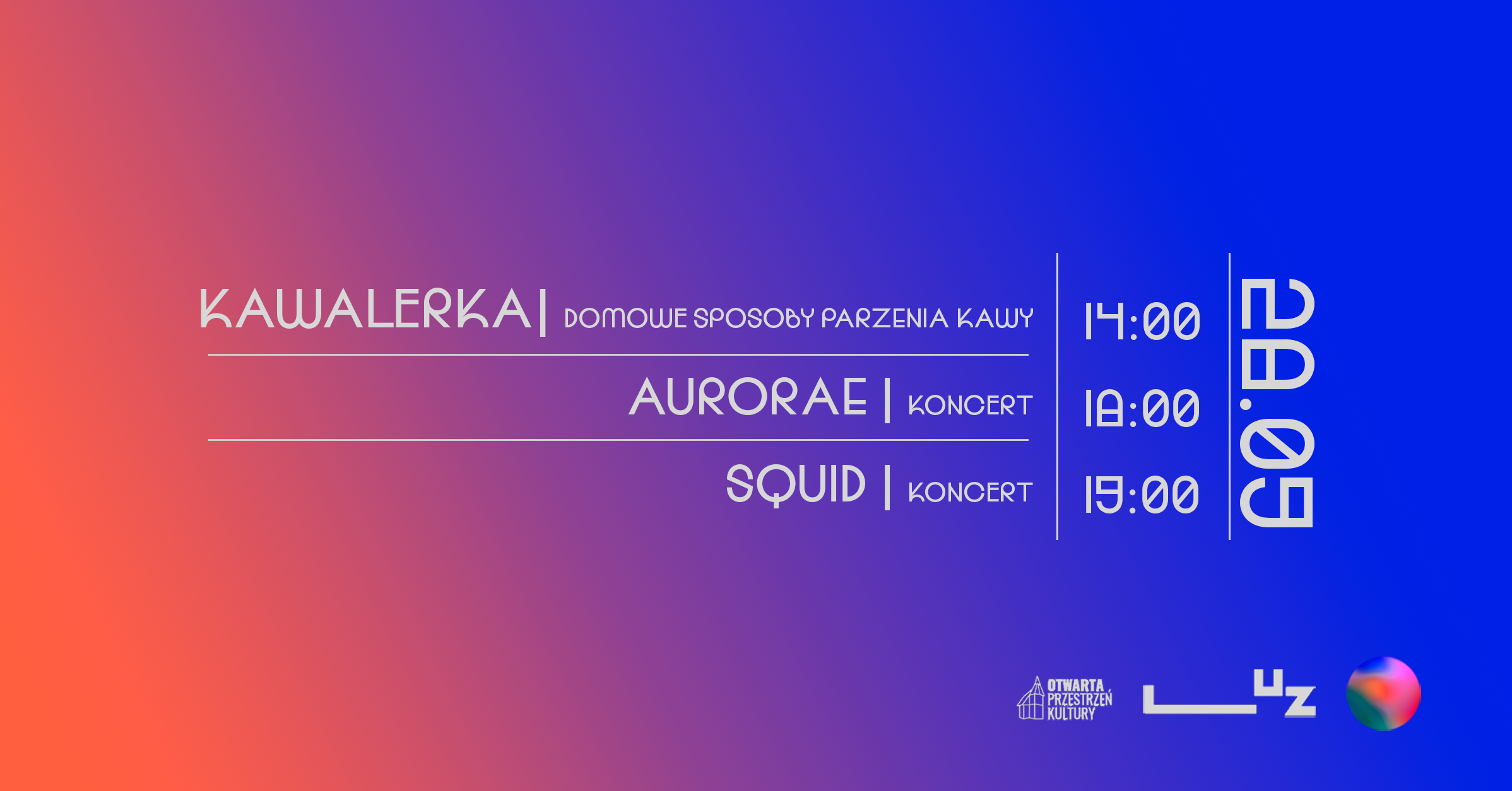WSPÓŁCZYNNIK: Kawalerka + SQUID + Aurorae [28.09]