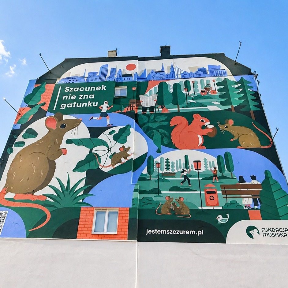 Zwierzęcy symbol Wrocławia dostał własny mural