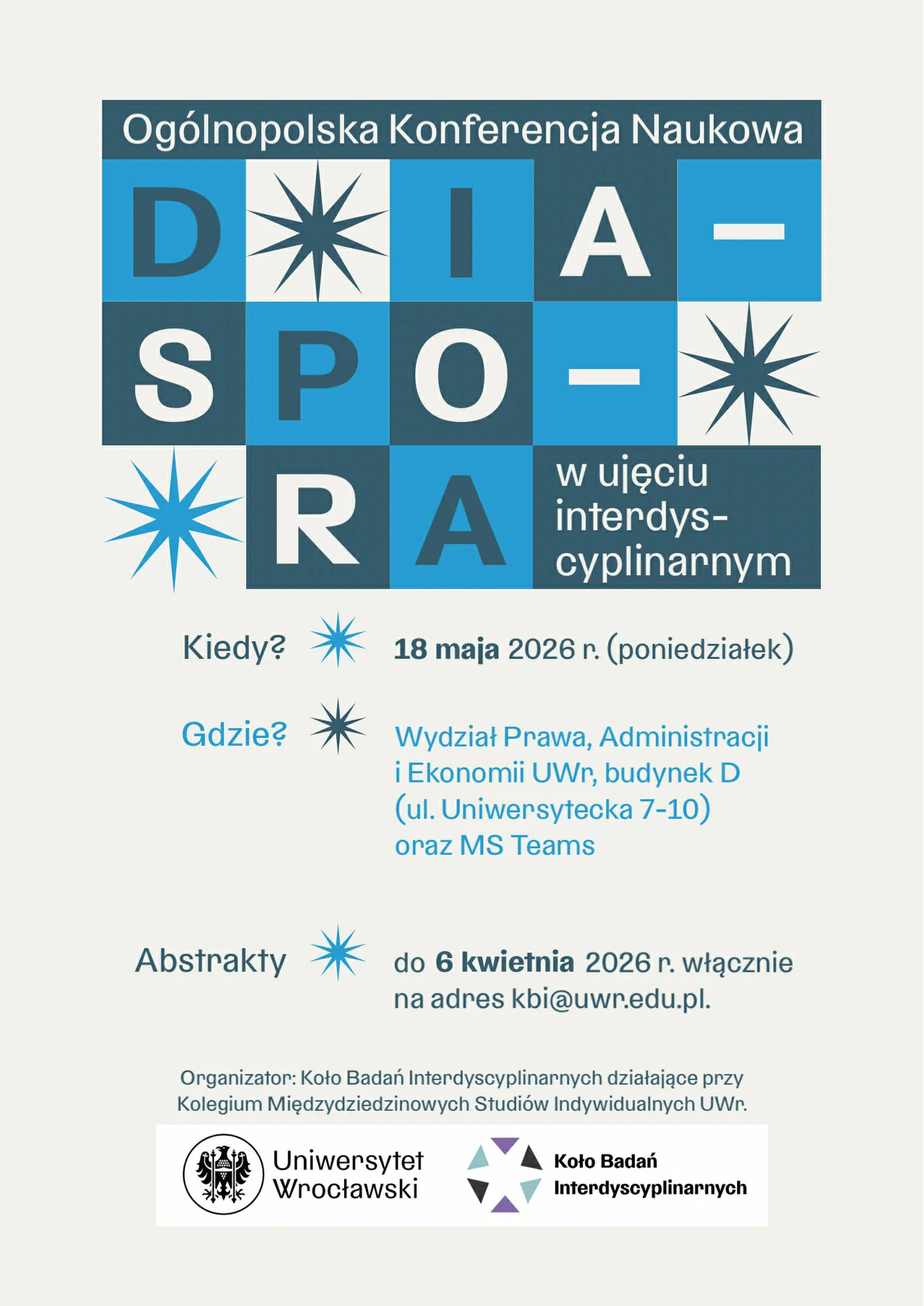 Razem, osobno, tak samo a może inaczej? – o diasporze interdyscyplinarnie